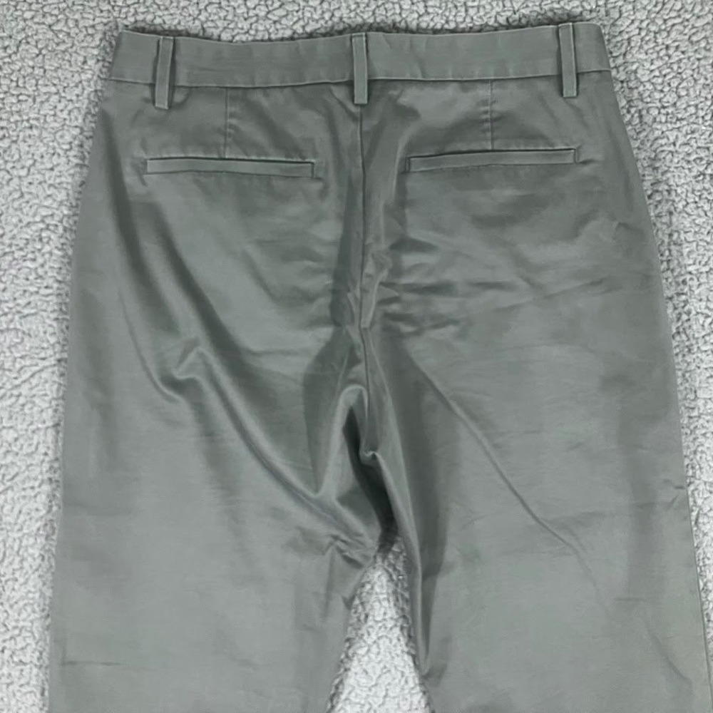Banana Republic Slim Fit Chinos Mens 31x34 Grey Cotton Stretch Trousers Pants - Picture 7 of 10